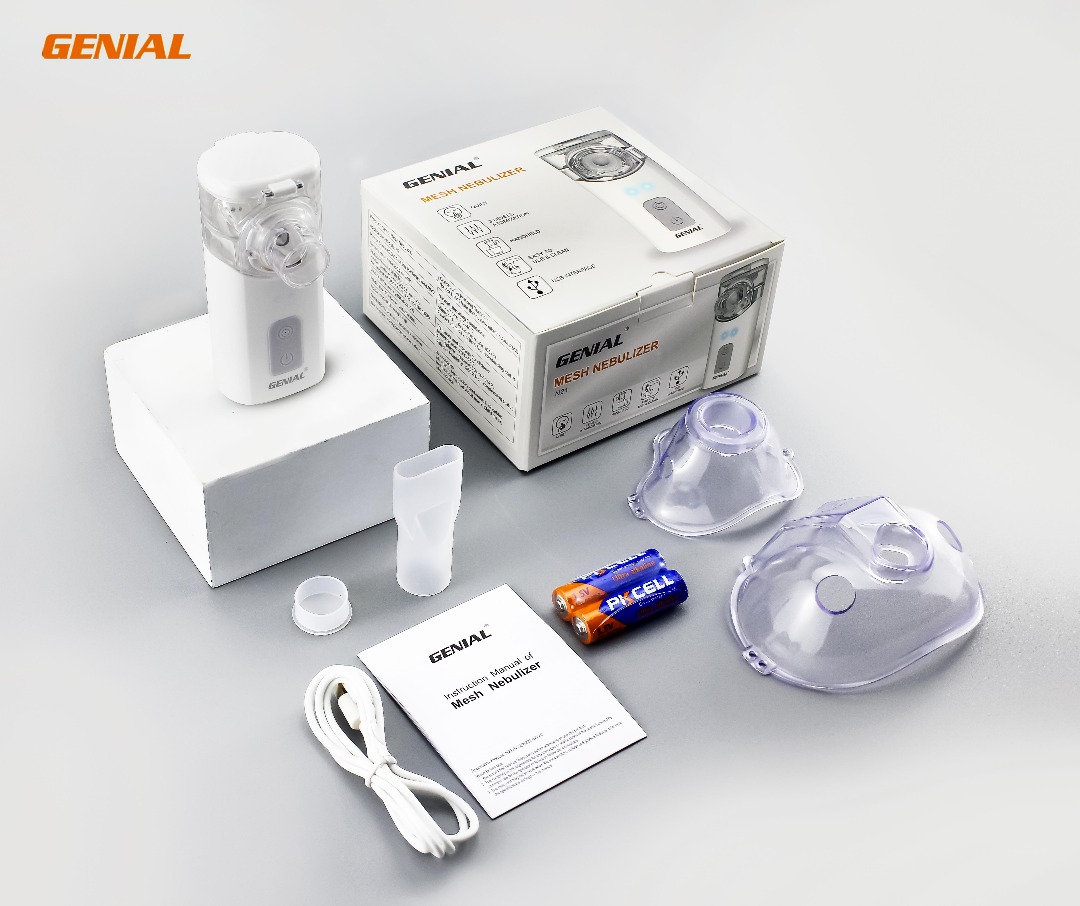 GENIAL Mesh Nebulizer – Portable Ultrasonic Nebulizer for Adults & Kids